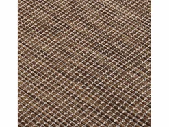 Alfombra de exterior de tejido plano 140x200 cm Marrón