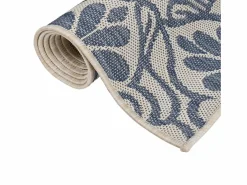 Clicnbuy Alfombra de exterior de tejido plano rayas es 80x150 cm