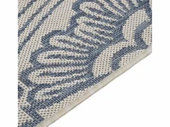 Clicnbuy Alfombra de exterior de tejido plano rayas es 80x150 cm