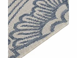 Sale Clicnbuy Alfombra de exterior de tejido plano rayas es 120x170 cm Azul