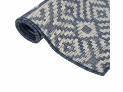 Clicnbuy Alfombra de exterior de tejido plano rayas es 160x230 cm
