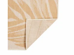 Clicnbuy Alfombra de exterior tejido plano estampado de hoja 80x150 cm