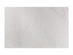 Outlet OZAIA Alfombra de lana 100% tufted a mano con relieve, diseño abstracto, 200 x 290, , CELESTIA Marfil