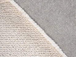 New OZAIA Alfombra de lana en relieve 100% tufted a mano con borde redondeado, 200 x 290, , VELORIA Marfil