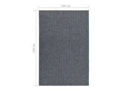 Clicnbuy Alfombra de pasillo atrapa suciedad 100x150 cm marrón