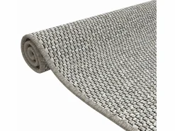 Clicnbuy Alfombra de pasillo con aspecto de sisal gris taupe 50x150 cm