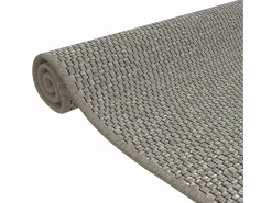 Outlet Clicnbuy Alfombra de pasillo con aspecto de sisal plateada 80x150 cm Plateado