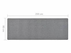 Clicnbuy Alfombra de pasillo oscuro 80x250 cm