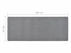 Outlet Alfombra de pasillo oscuro 80x200 cm Alfombra De Pasillo