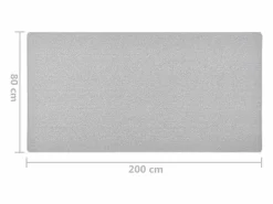 Clicnbuy Alfombra de pasillo claro 80x200 cm