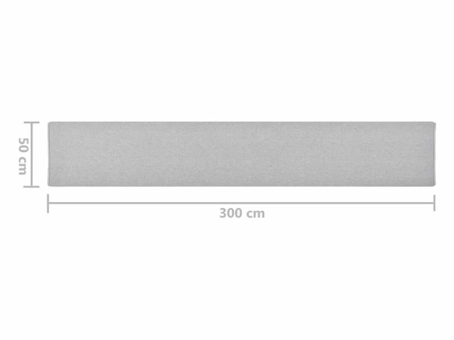 Outlet Clicnbuy Alfombra de pasillo claro 50x300 cm Gris