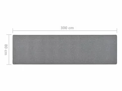 Clicnbuy Alfombra de pasillo oscuro 80x300 cm