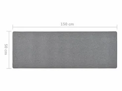 New Clicnbuy Alfombra de pasillo oscuro 50x150 cm Gris