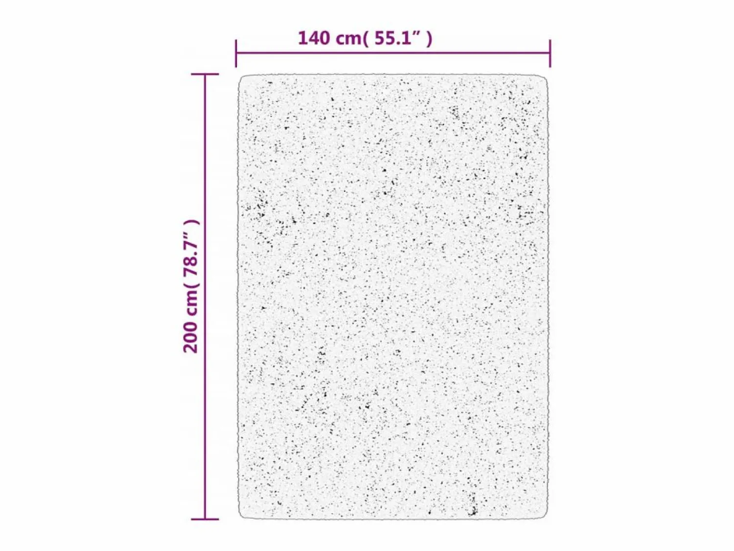 Hot Alfombra de pelo corto IZA estilo escandinavo 140x200 cm Alfombra De Cocina|Alfombra De Cocina