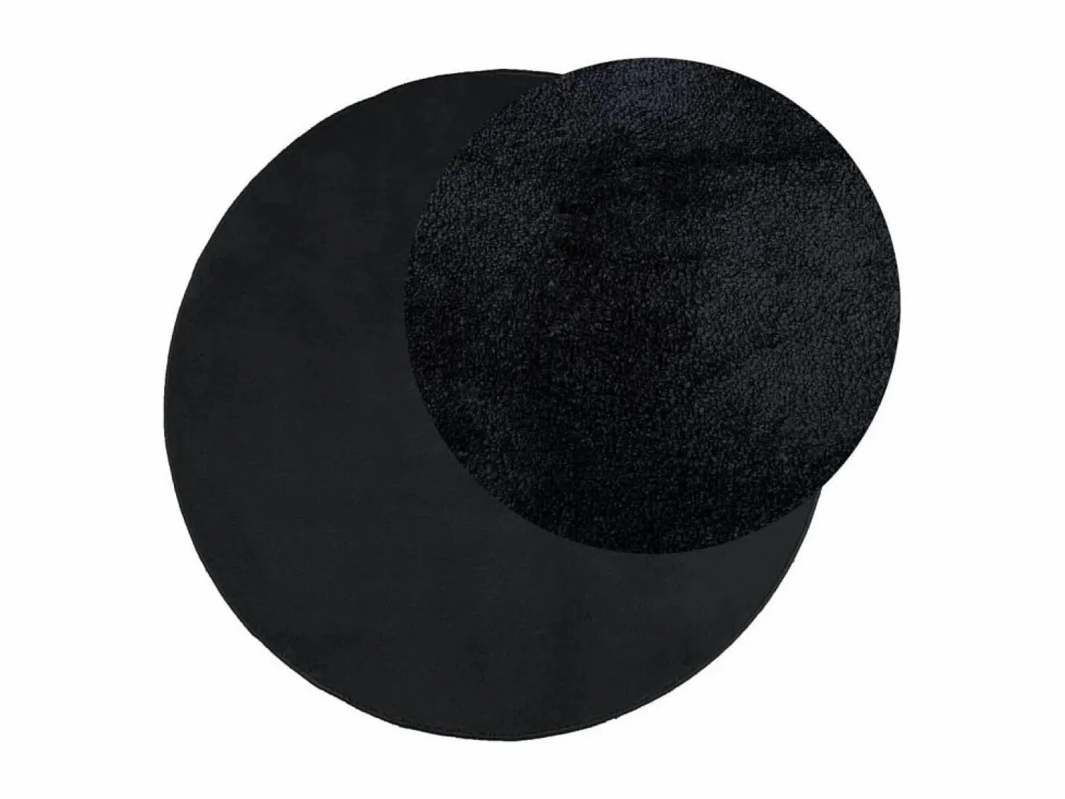 Best Alfombra de pelo corto OVIEDO negra Ø 120 cm Alfombra De Cocina|Alfombra De Cocina