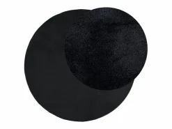 Best Alfombra de pelo corto OVIEDO negra Ø 120 cm Alfombra De Cocina|Alfombra De Cocina