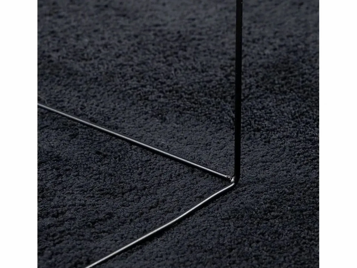 Best Alfombra de pelo corto OVIEDO negra Ø 120 cm Alfombra De Cocina|Alfombra De Cocina