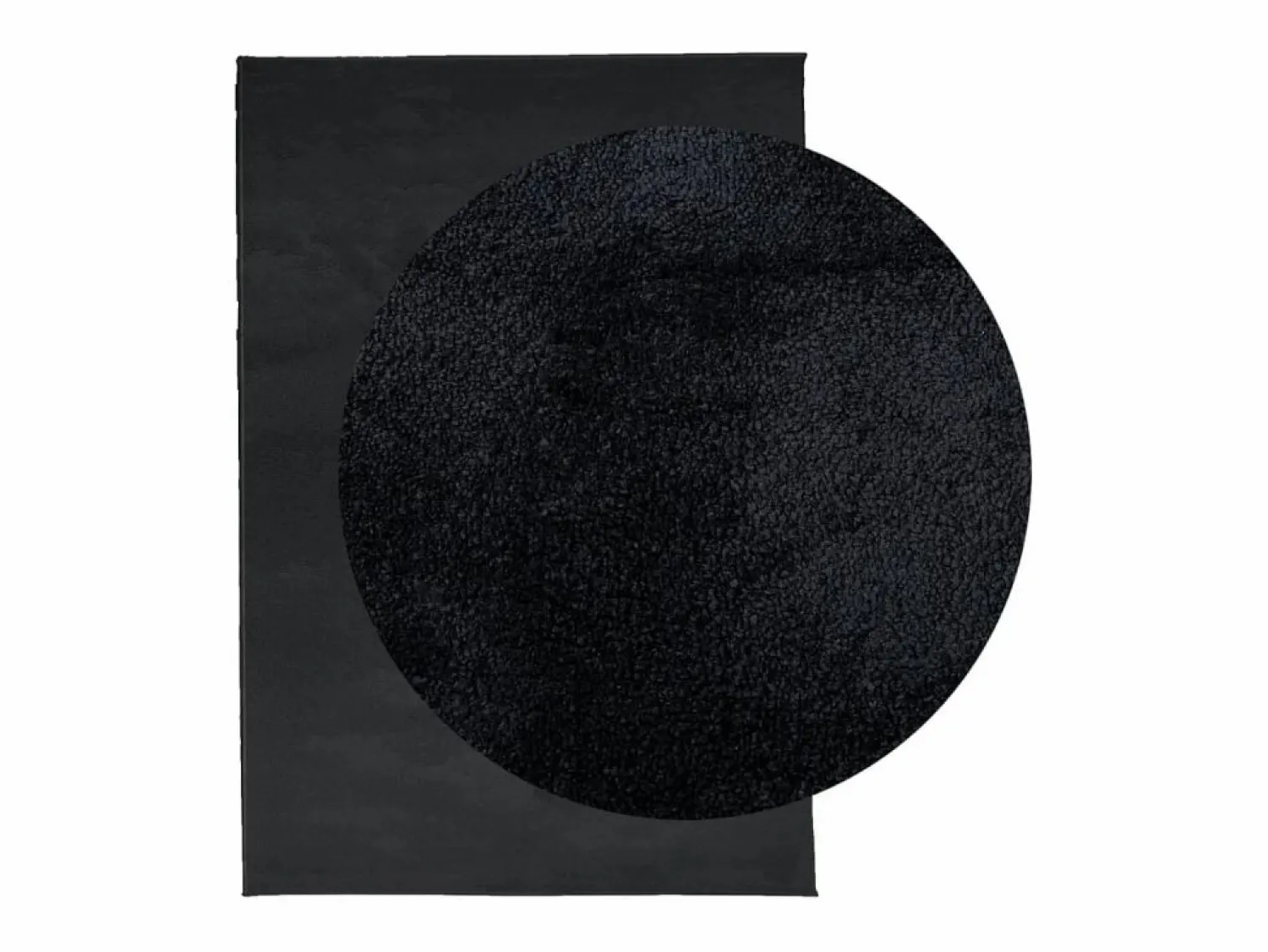 Clearance Alfombra de pelo corto OVIEDO negra 200x280 cm Negro