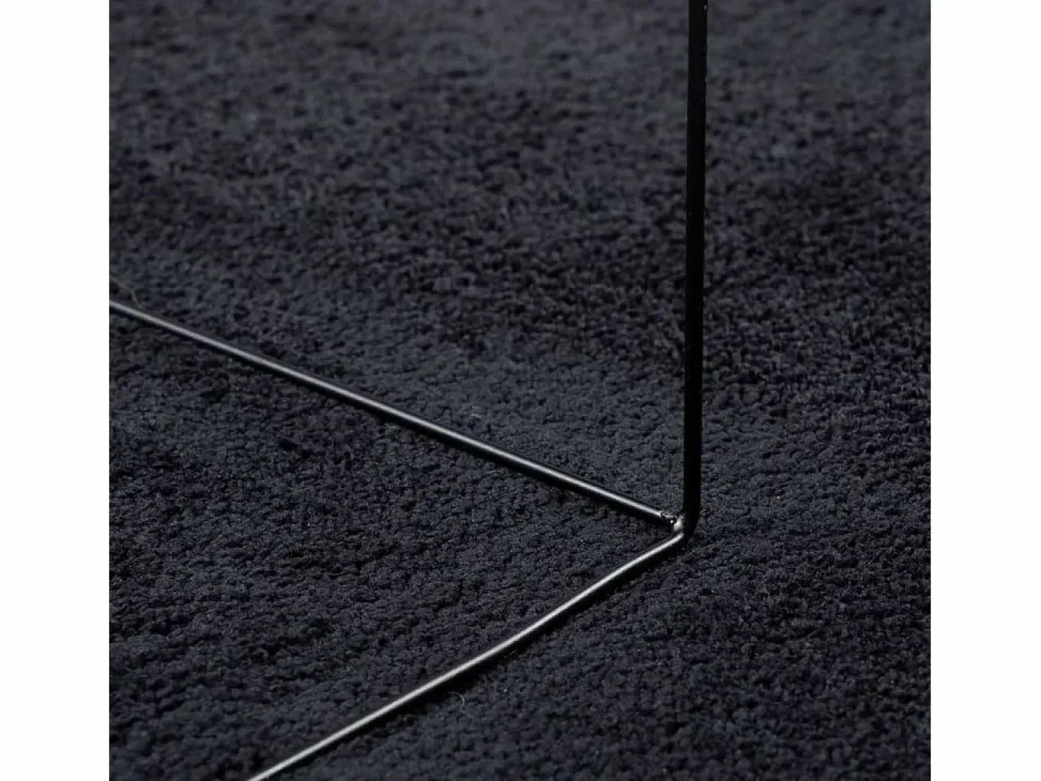Clearance Alfombra de pelo corto OVIEDO negra 200x280 cm Negro