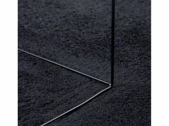 Alfombra de pelo corto OVIEDO negra 120x120 cm