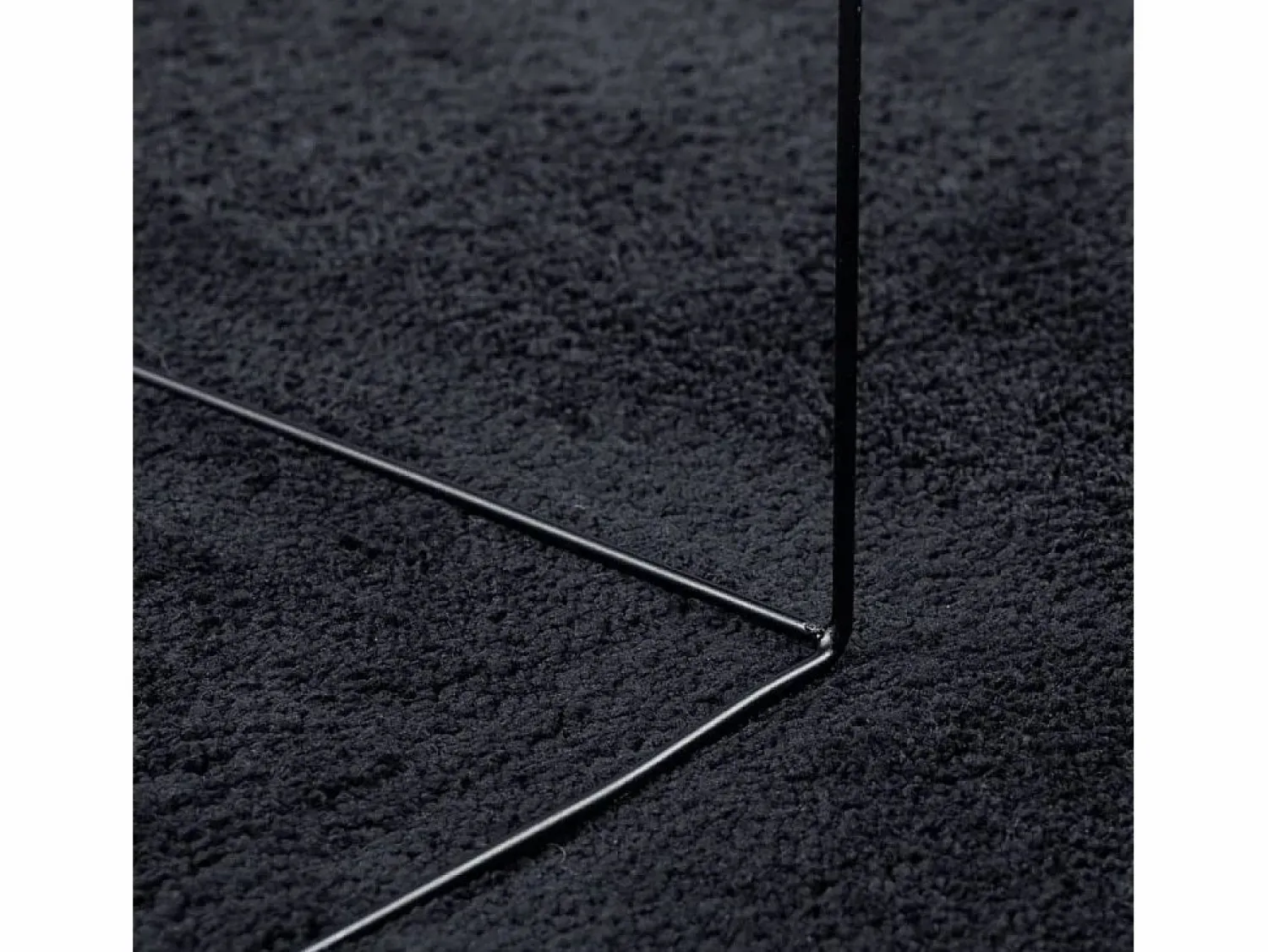 Alfombra de pelo corto OVIEDO negra 120x120 cm