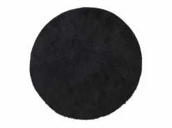 Alfombra de pelo largo negra NAVARRA 240x240 cm poliéster Negro