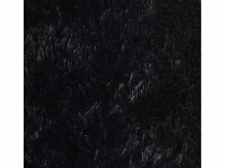 Alfombra de pelo largo negra NAVARRA 240x240 cm poliéster Negro