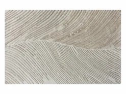 OZAIA Alfombra de relieve 100% lana hecha a mano - 200 x 290 cm - 2200g/m2 - Marfil - SERAPHINA