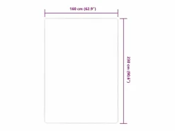 Alfombra de yute con reverso de látex 160x230 cm Natural Alfombra De Cocina|Alfombra De Cocina