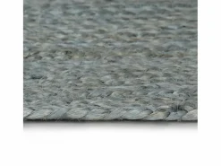 Best Alfombra de yute tejida a mano 120 cm oliva Alfombra Redonda