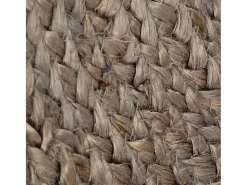 Sale Clicnbuy Alfombra de yute tejida a mano redonda 120 cm Gris
