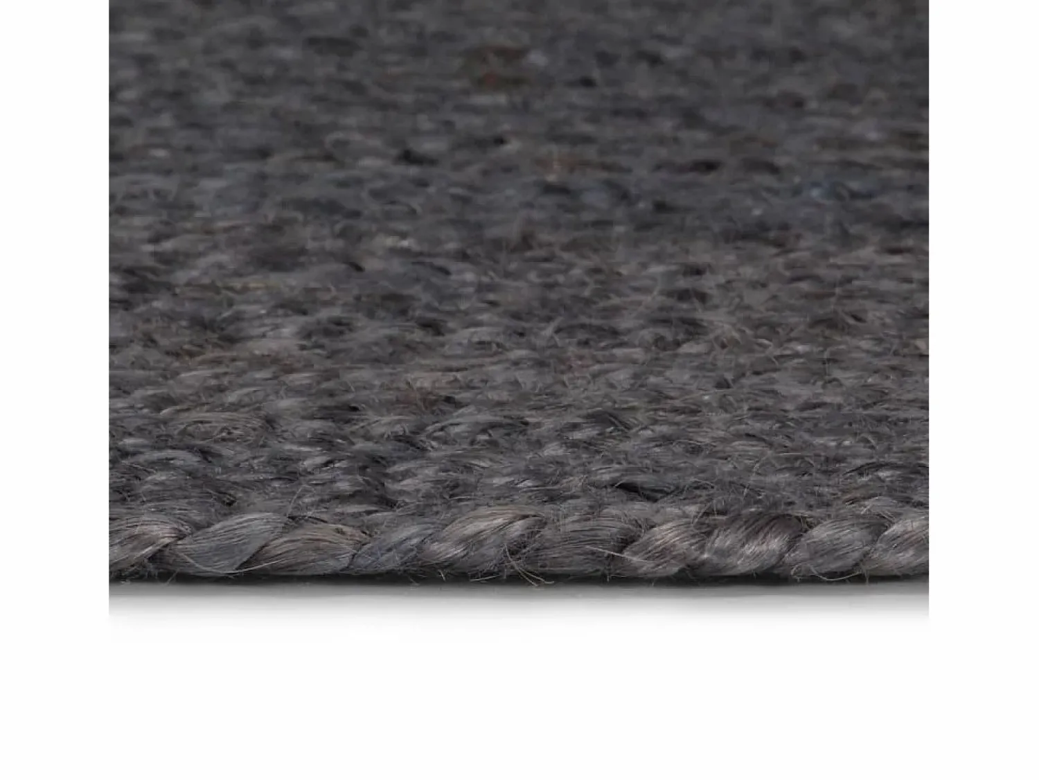 Best Alfombra de yute tejida a mano 150 cm oscuro Alfombra Redonda