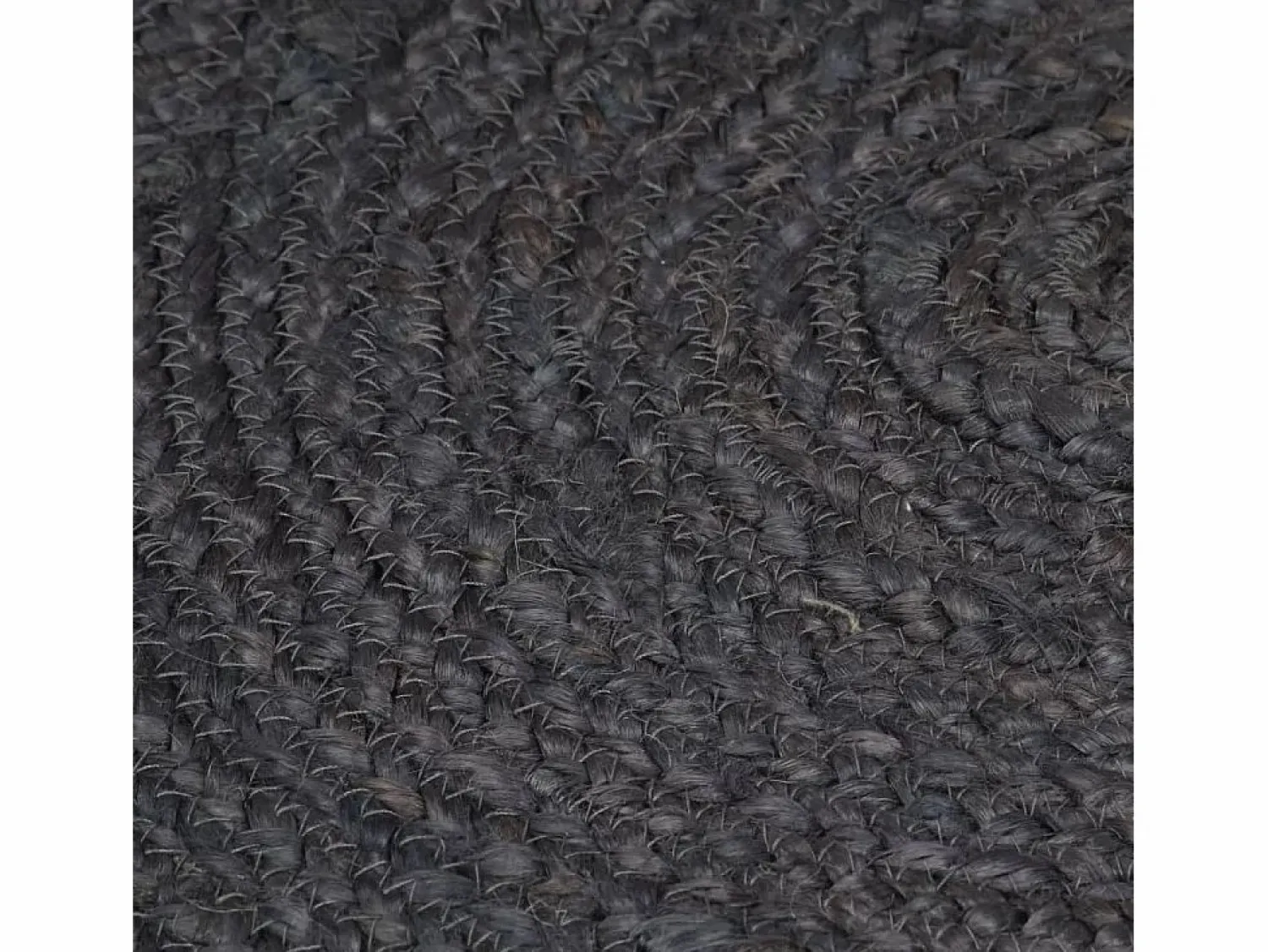 Best Alfombra de yute tejida a mano 150 cm oscuro Alfombra Redonda