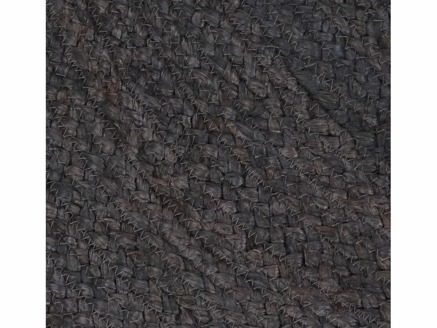 Best Alfombra de yute tejida a mano 150 cm oscuro Alfombra Redonda
