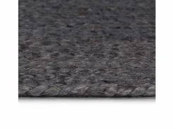 Best Clicnbuy Alfombra de yute tejida a mano 120 cm oscuro Gris