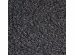 Best Clicnbuy Alfombra de yute tejida a mano 120 cm oscuro Gris
