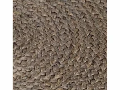 Discount Clicnbuy Alfombra de yute tejida a mano redonda 90 cm Gris