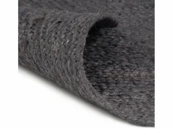 Sale Alfombra de yute tejida a mano redonda 90 cm ES53064 Gris