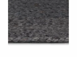 Sale Alfombra de yute tejida a mano redonda 90 cm ES53064 Gris
