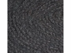 Sale Alfombra de yute tejida a mano redonda 90 cm ES53064 Gris