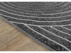 Online Alfombra diseño moderno Boho - Antracita - 240 x 340 cm - SANTO PLUS Alfombra De Exterior|Decoración De Jardín