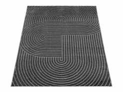 the carpet Alfombra diseño moderno Boho - Antracita - 80 x 150 cm - SANTO PLUS