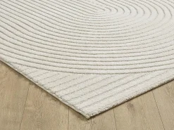 Outlet the carpet Alfombra Everest Modern 3D alto-bajo - - 240 x 340 cm Crema