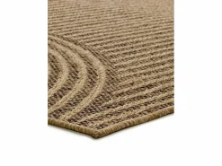 Alfombra exterior - geométrico efecto yute - natural - 160 x 230 cm - ACRA