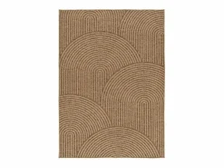 Alfombra exterior - geométrico efecto yute - natural - 160 x 230 cm - ACRA