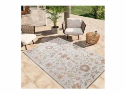 Sale Alfombra exterior - motivos florales - - 120 x 170 cm - SAMARA Alfombra De Exterior|Decoración De Jardín