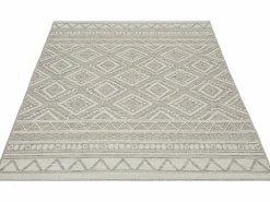 the carpet Alfombra Exterior Interior diseño moderno - Beige - 240 x 340 cm - CALGARY Crema