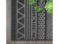 the carpet Alfombra Exterior Interior diseño moderno - Antracita - 140 x 200 cm - CALGARY