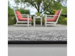 the carpet Alfombra Exterior Interior diseño moderno - Antracita - 140 x 200 cm - CALGARY