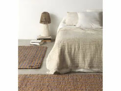 Outlet Alfombra fibra de coco 180 cm diam. Marru00f3n